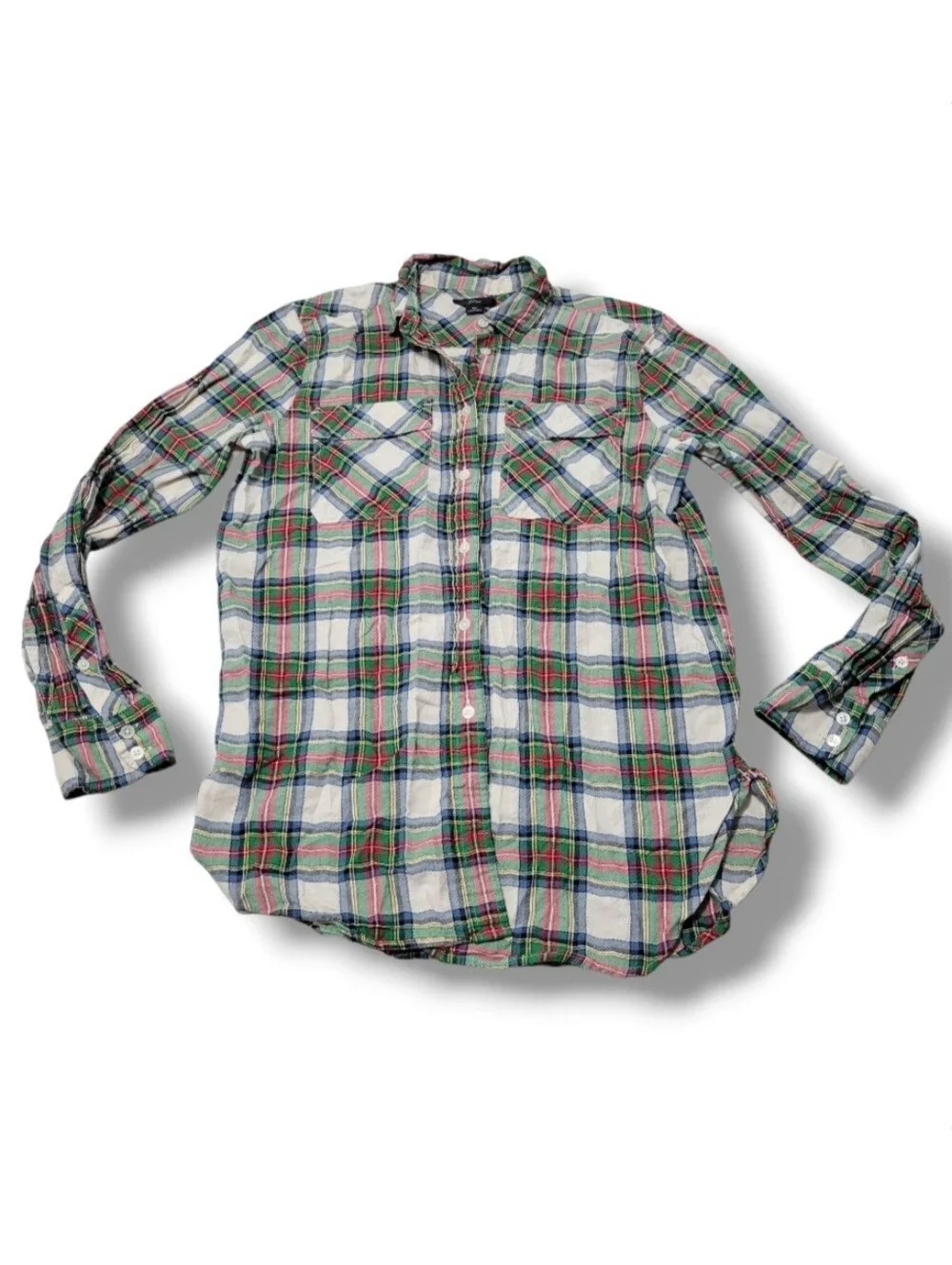 J.Crew Top Size 8 Tall J Crew Shirt 8T Long Sleeve Shirt Button Down Shirt Plaid